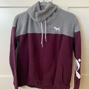 Pink turtle neck sweatshirt